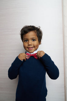 Kids Bastow Tartan Bow Tie | Cheery Red