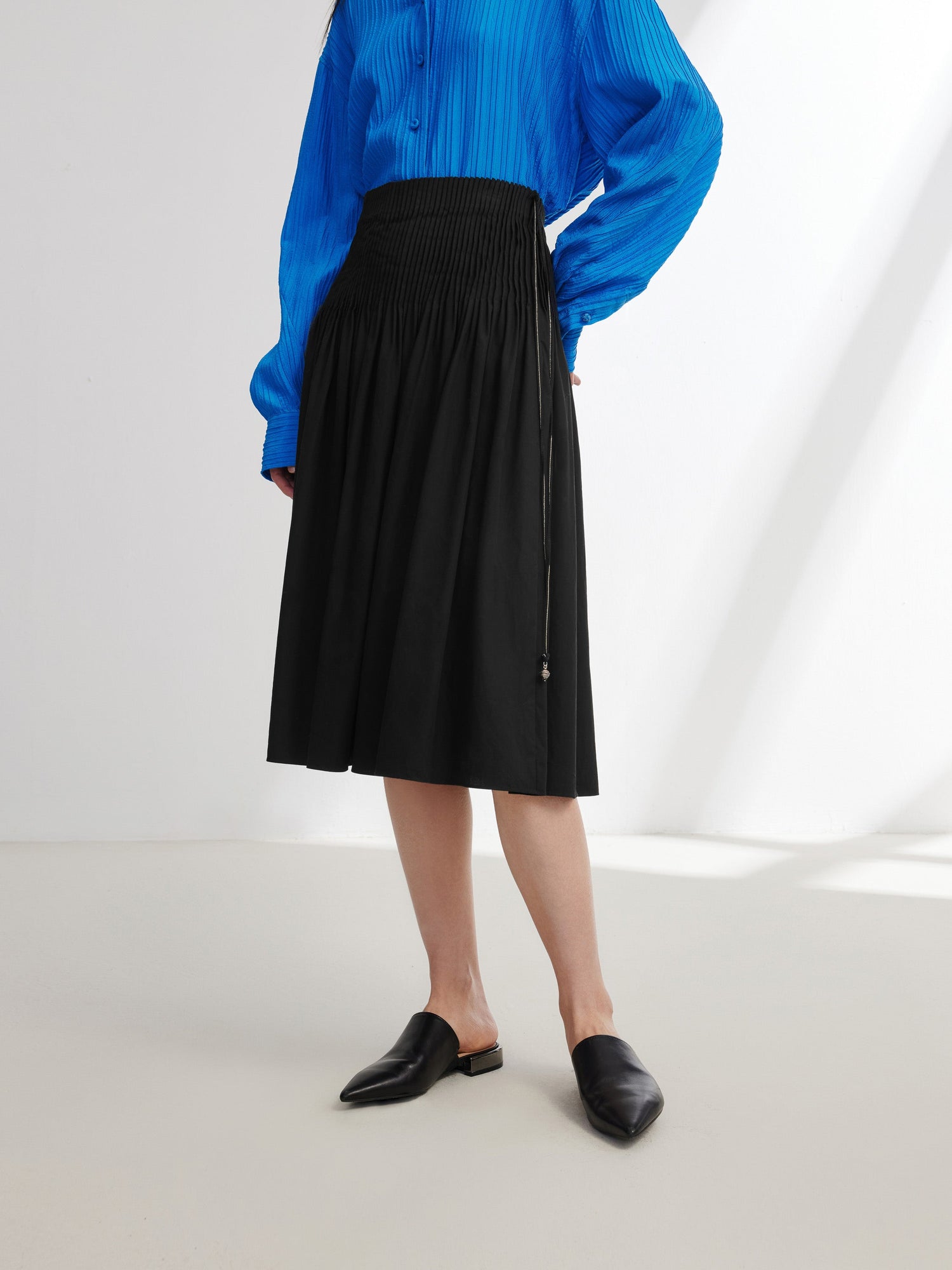 Cotton A Skirt | Black