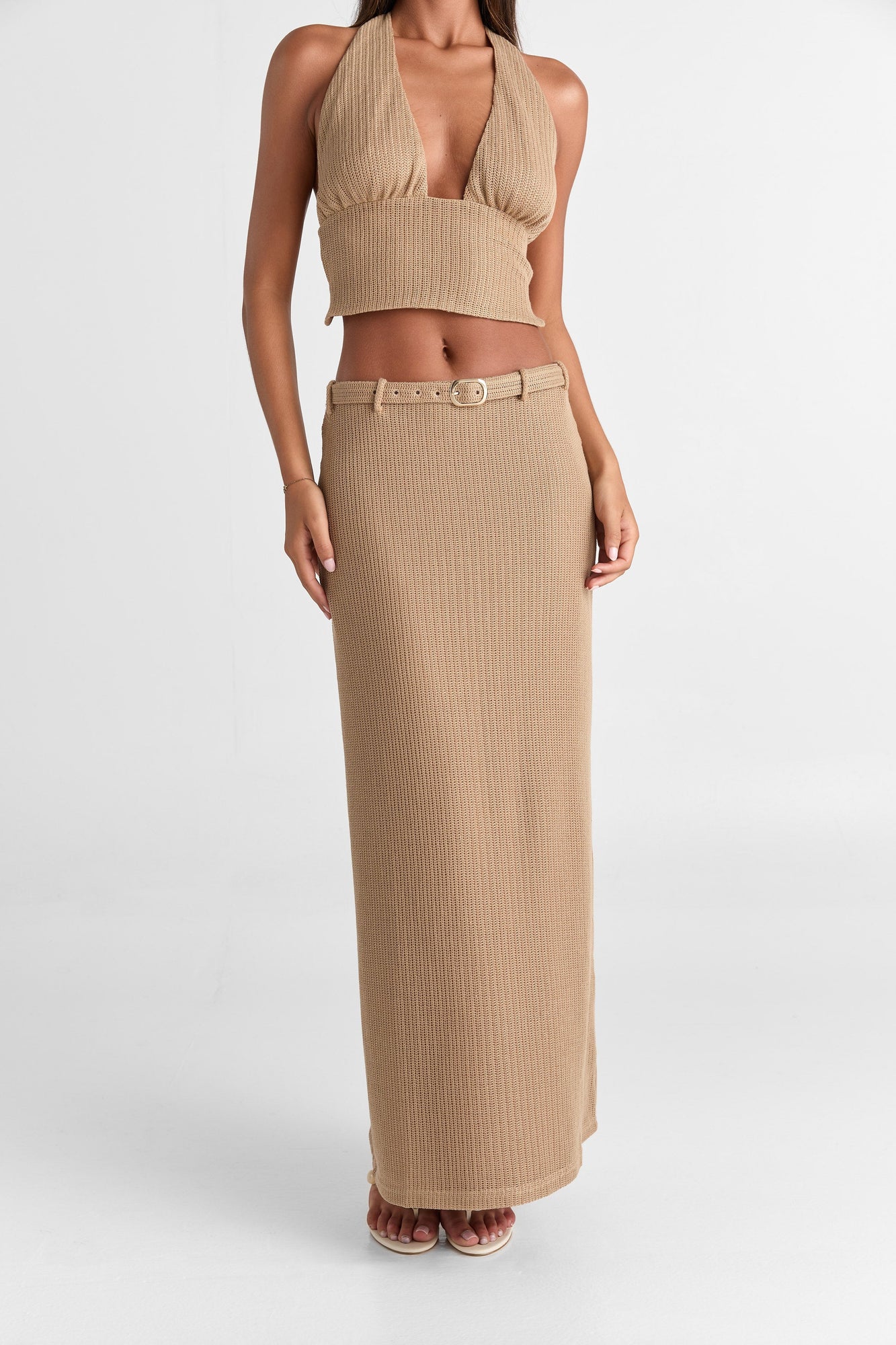 Haven Maxi Skirt | Tan