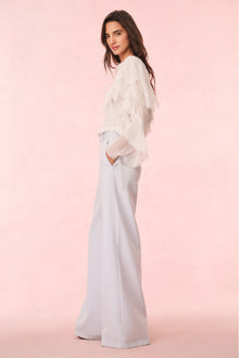 Samuela Wool-Blend Wide-Leg Trouser | Whispy Sea