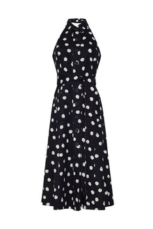 Parker Dress | Spot Black Egret