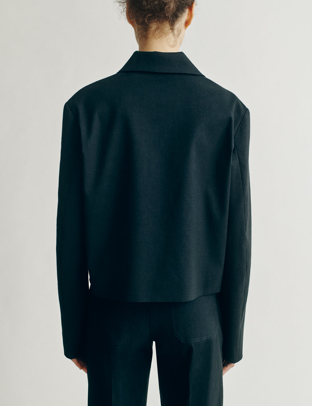 Womens | The Barrett Jacket in Striated Cotton | Midnight
