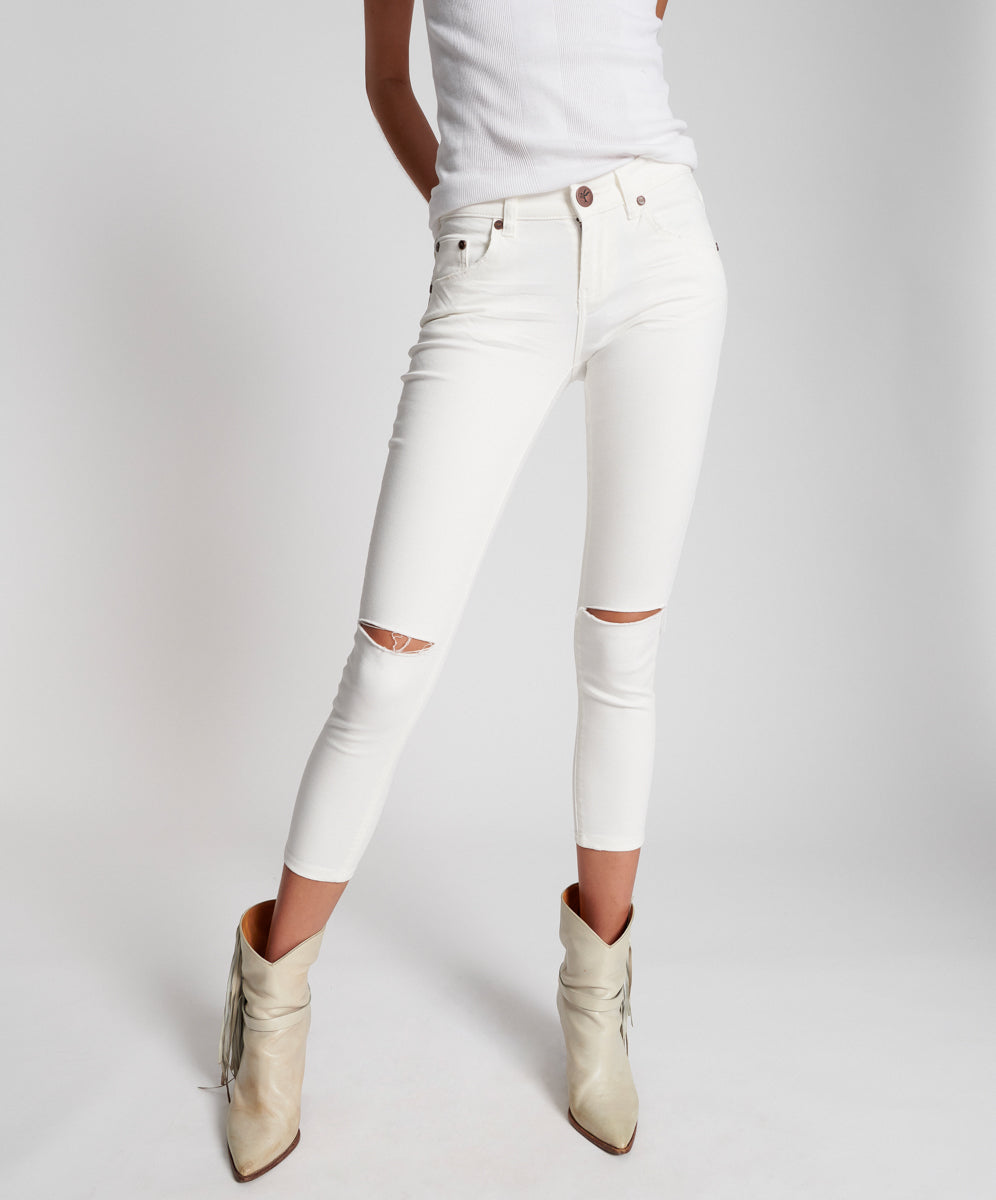 Freebirds Ii Low Waist Stretch Skinny Denim Jeans | True White