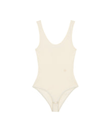 Kenli Ribbed Cotton-Jersey Bodysuit | Creme