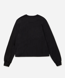 Black | Flower Standard LS Tee