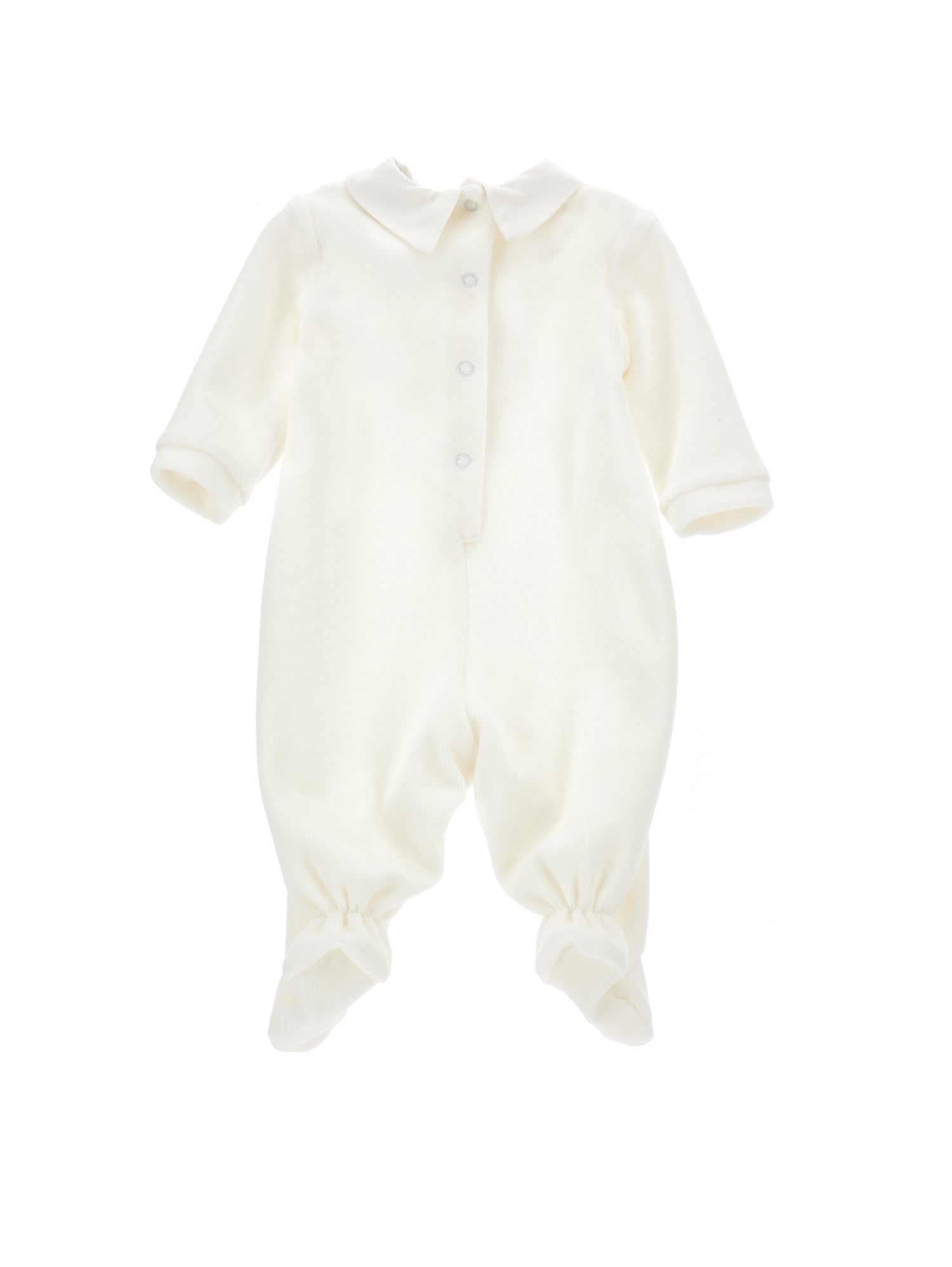 Boys | Chenille Playsuit With Collar | Cream