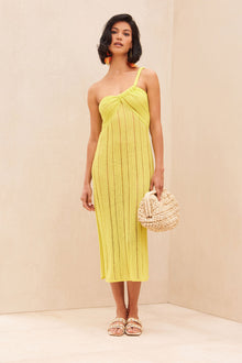 June Knit Dress | Citron