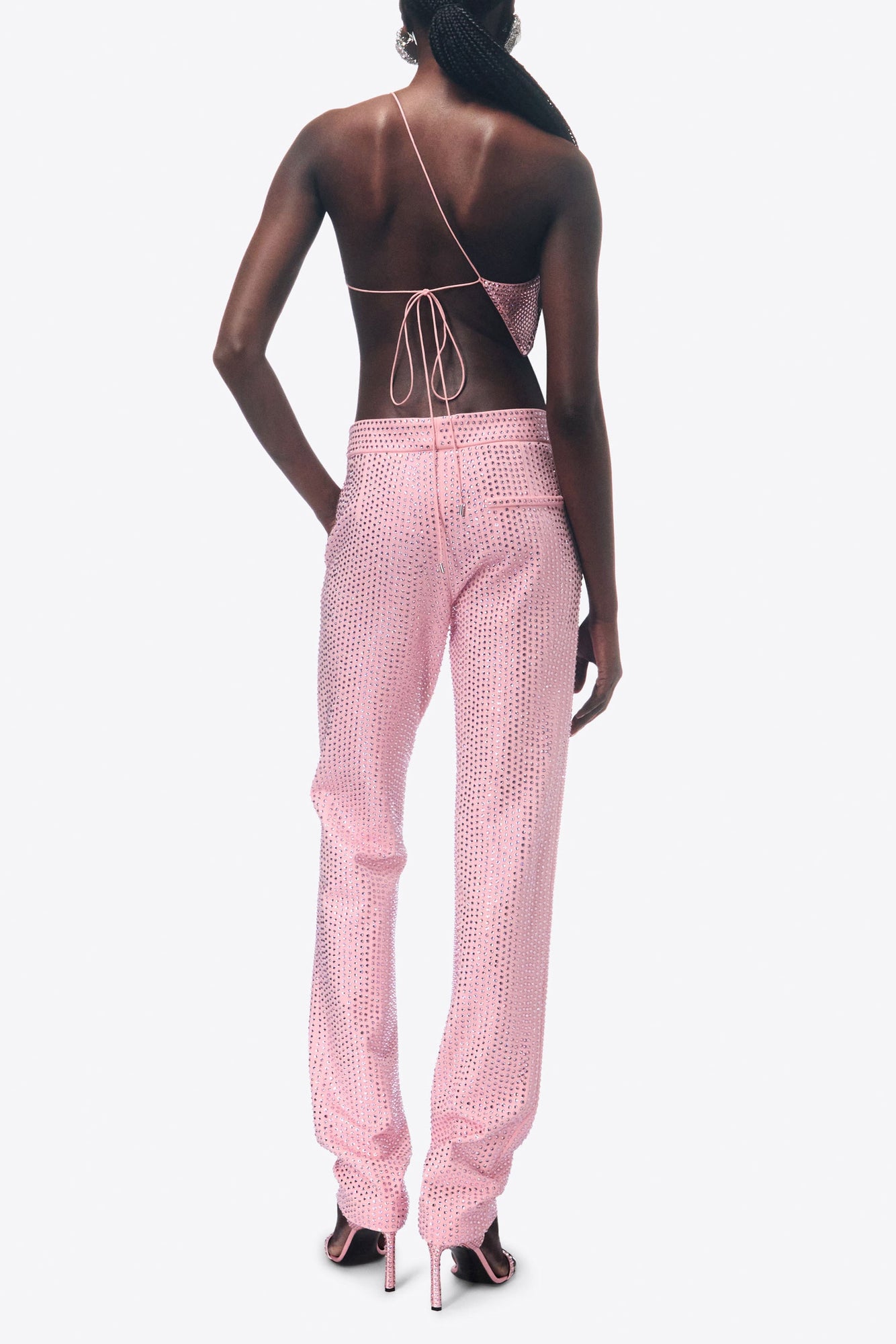 Crystal Embellished Tuxedo Pant | Candy Rose