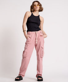 Safari High Waist Relaxed Tapered Denim Jeans | Dirty Pink