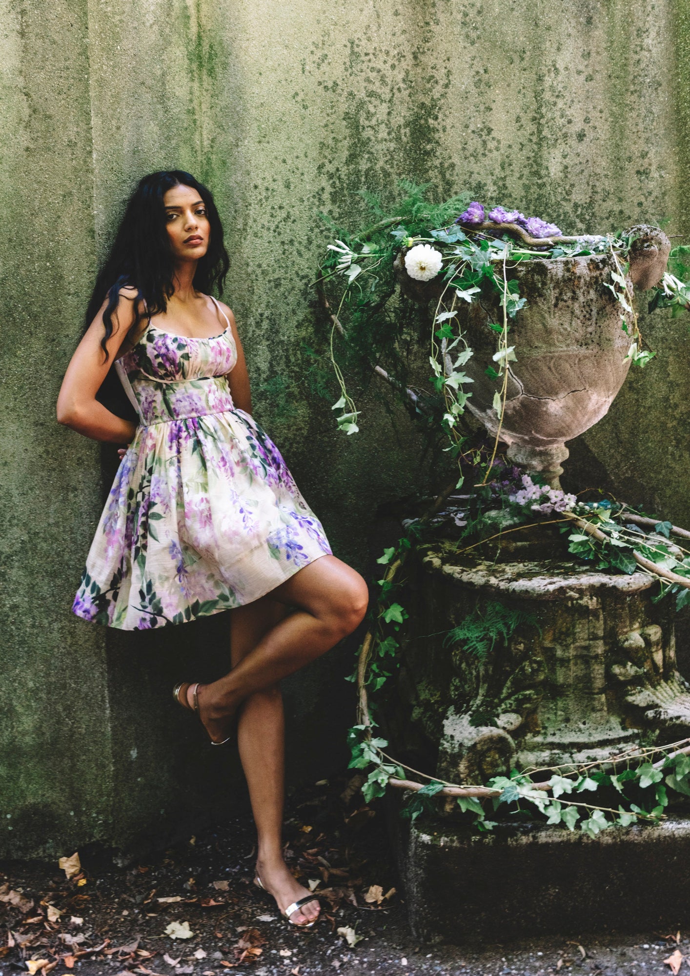 Alba Mini Dress | Wisteria Ginger Root