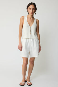 Knit V Neck Vest - Almina Concept 