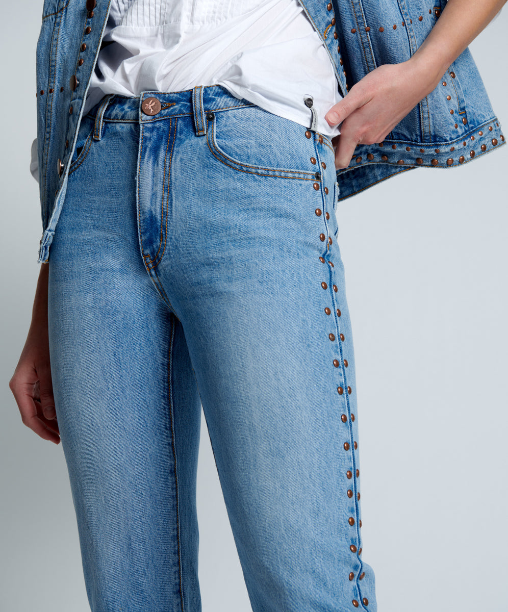 Awesome Baggies High Waist Straight Leg Denim Jeans | Ocean