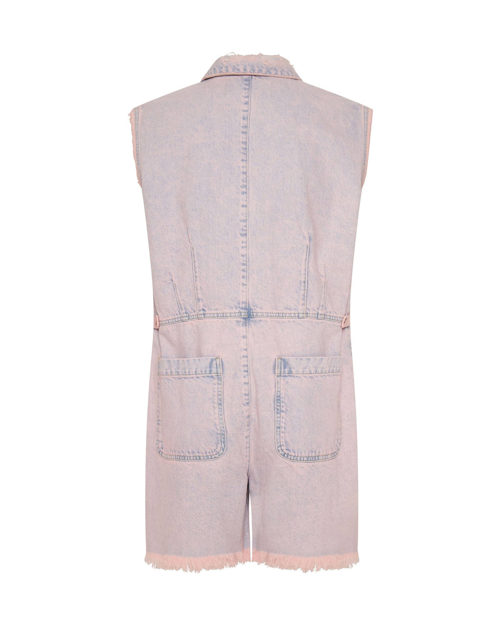 Palisades Denim Overalls | Pink Haze