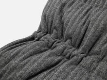 Wool-Blend Long Down Coat | Grey