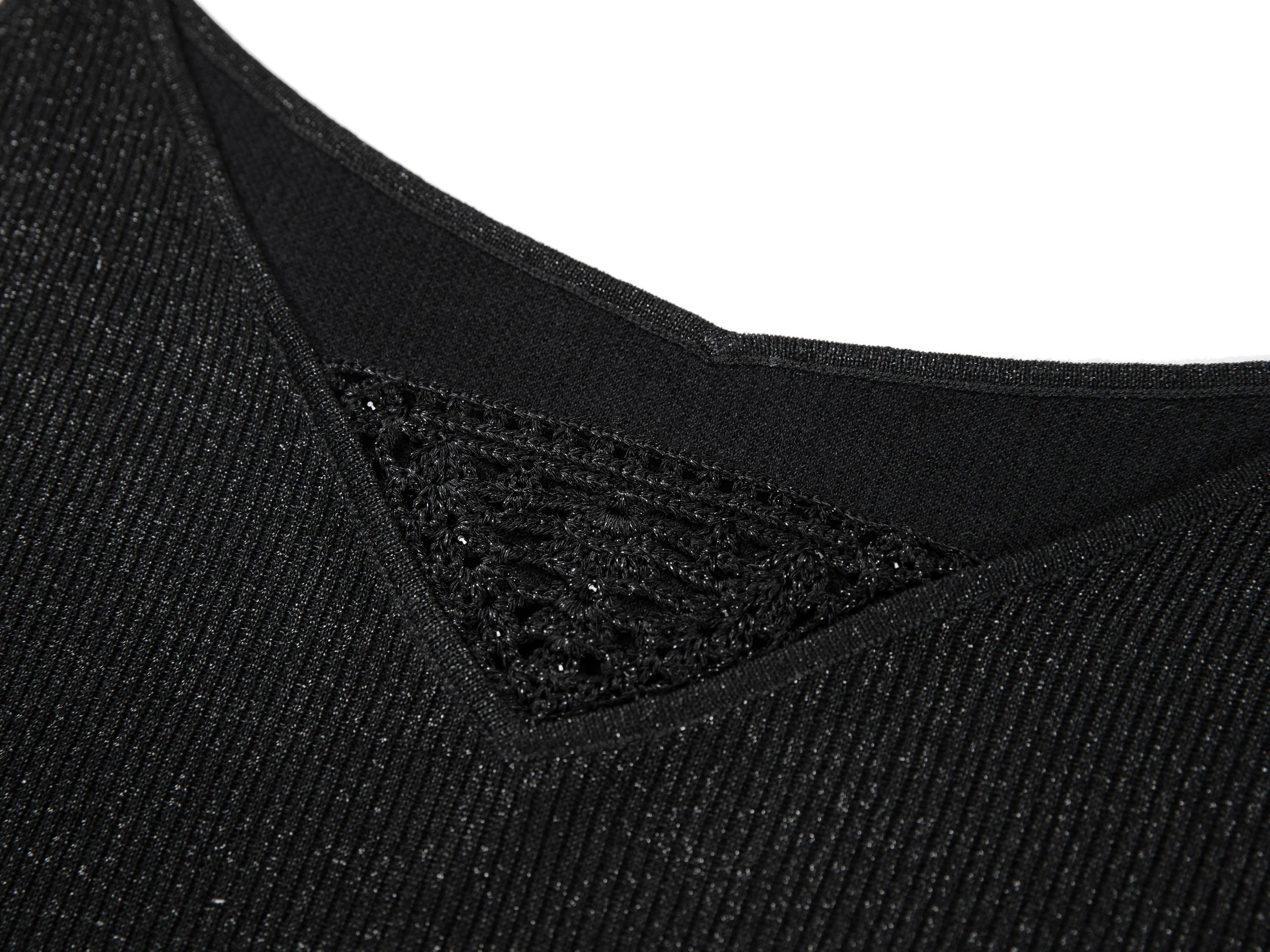 Silk-Blend V-Neck Camisole | Black