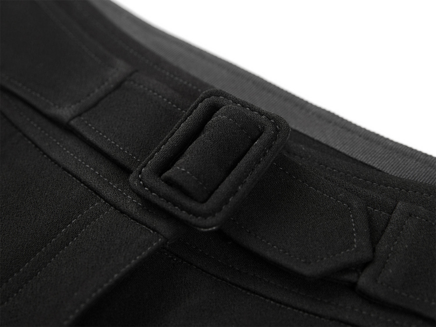 Straight Leg Slightly Flared Acetate Knit Long Pants | Black