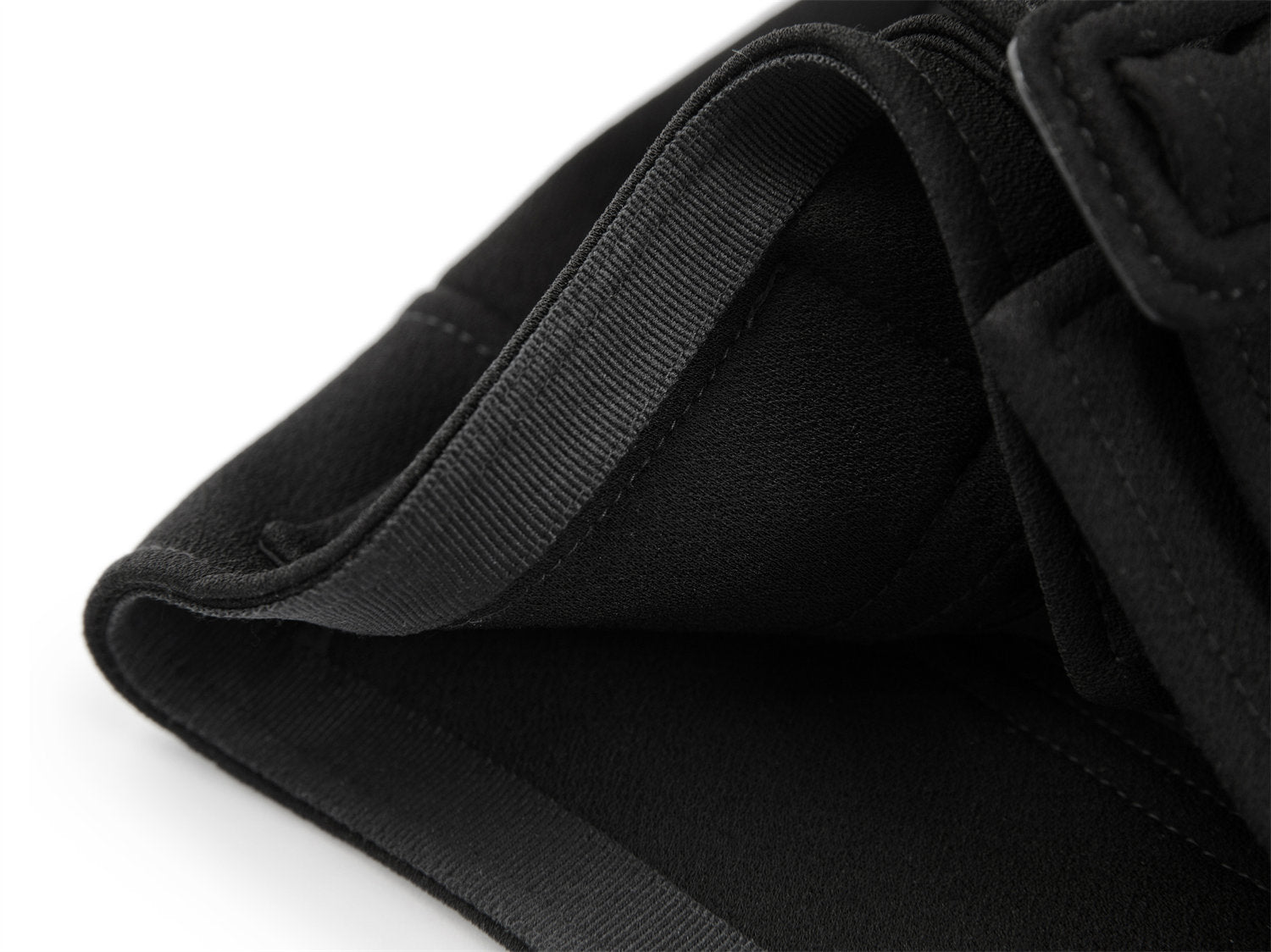 Straight Leg Slightly Flared Acetate Knit Long Pants | Black
