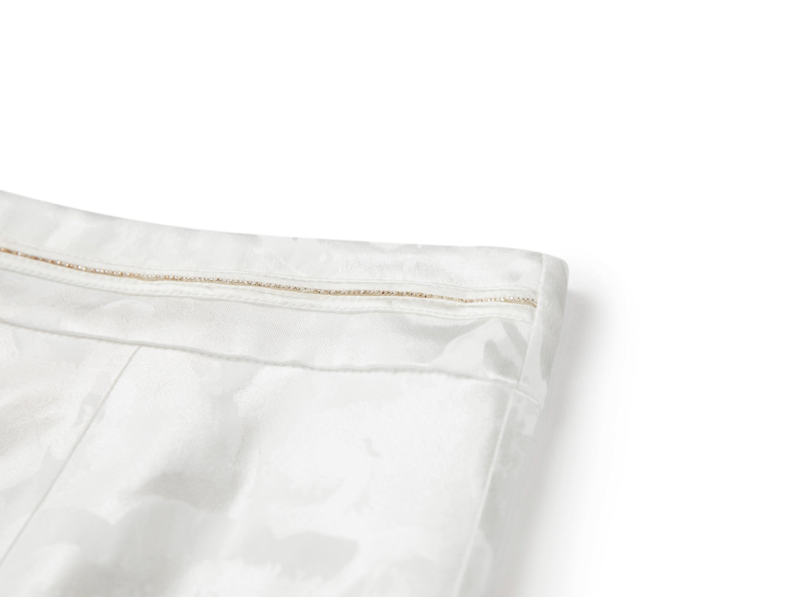 Jacquard Midi Skirt | White