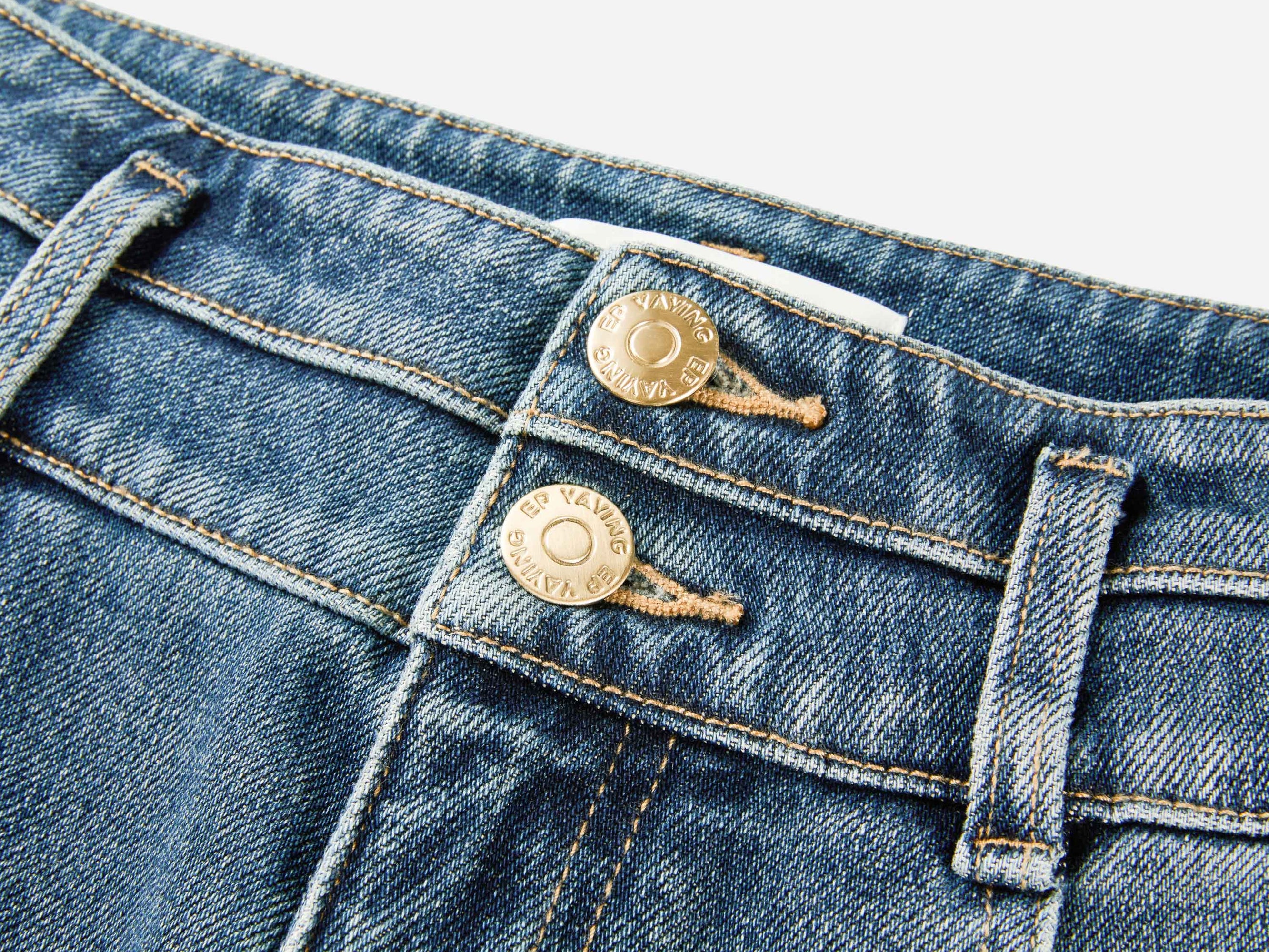 Cotton Blended Stretch Flare Pants | Blue