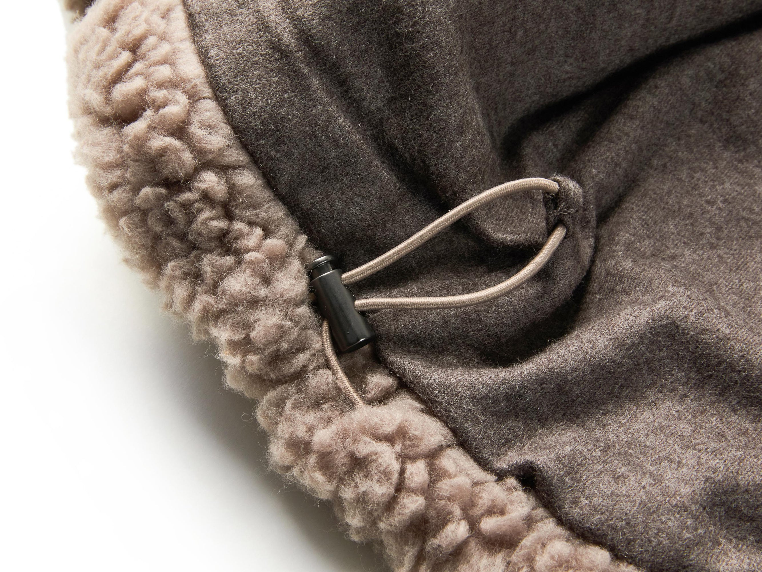 Wool Stand Collar Elegant Coat | Taupe