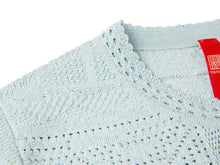 Short Sleeve Knit Top | Light Blue