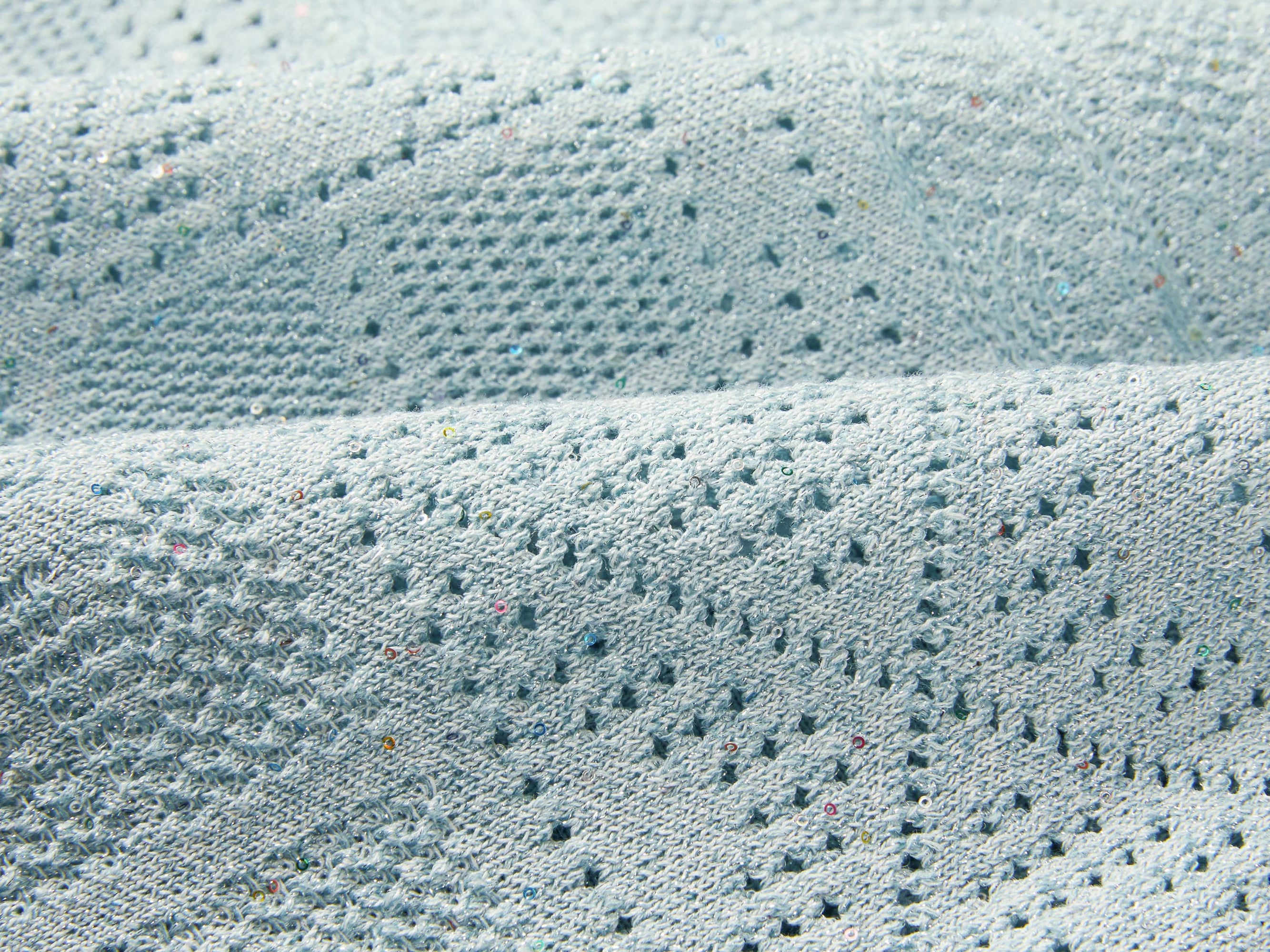 Short Sleeve Knit Top | Light Blue