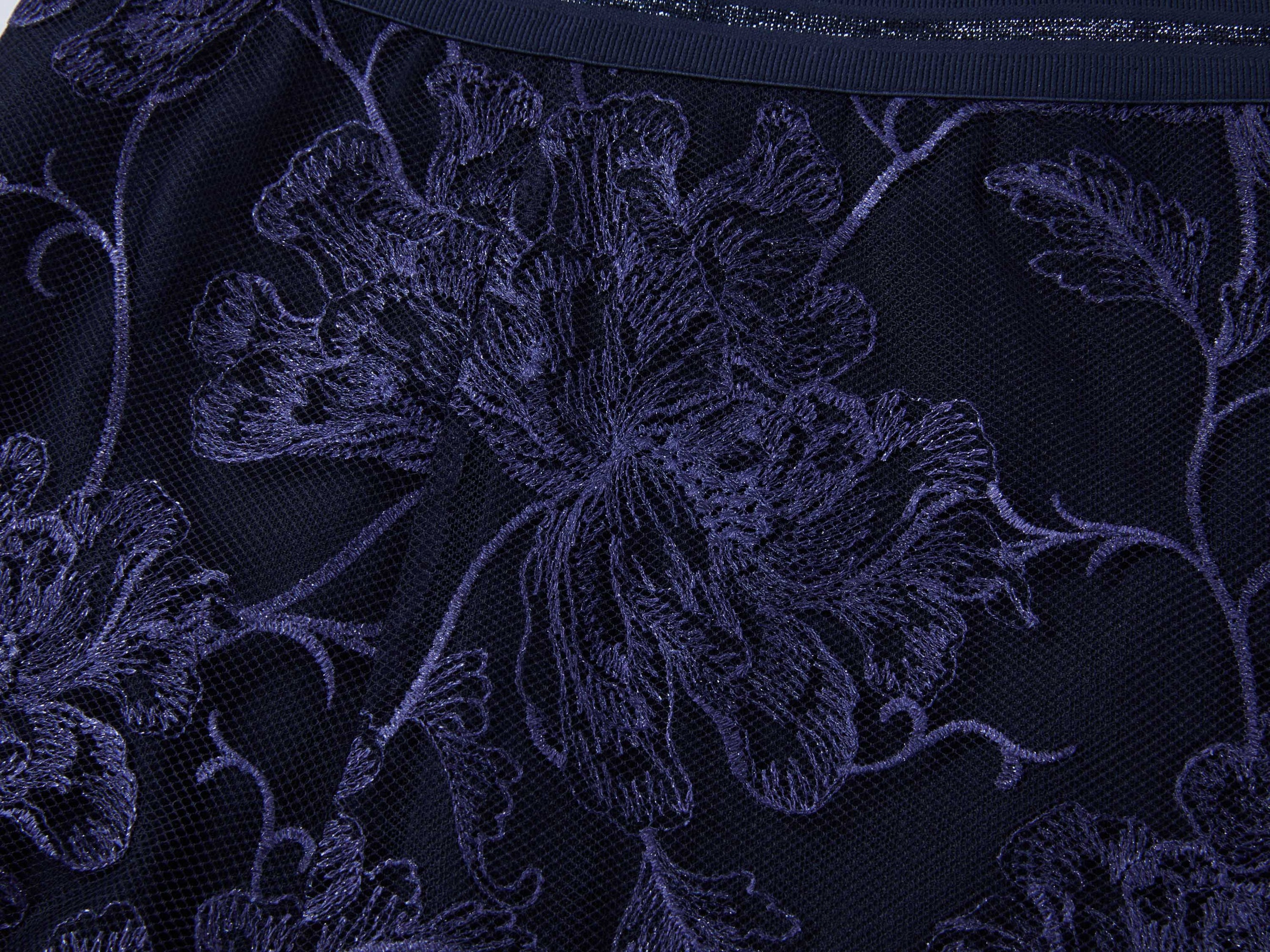 Lace Skirt | Navy