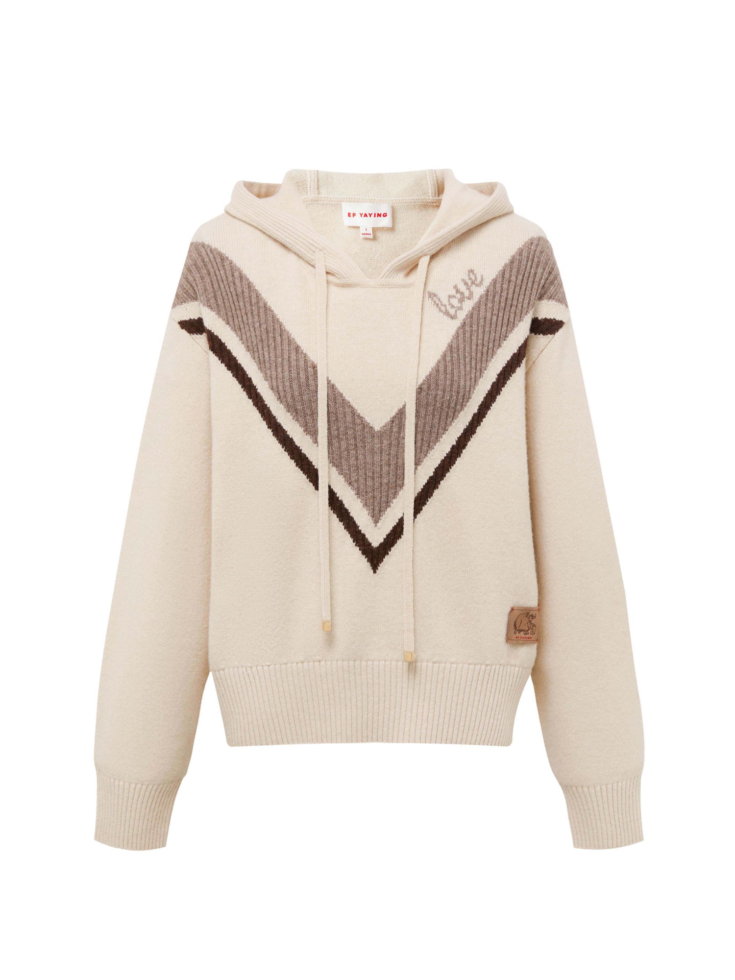 Yak Wool Knit Sweatshirt | Beige