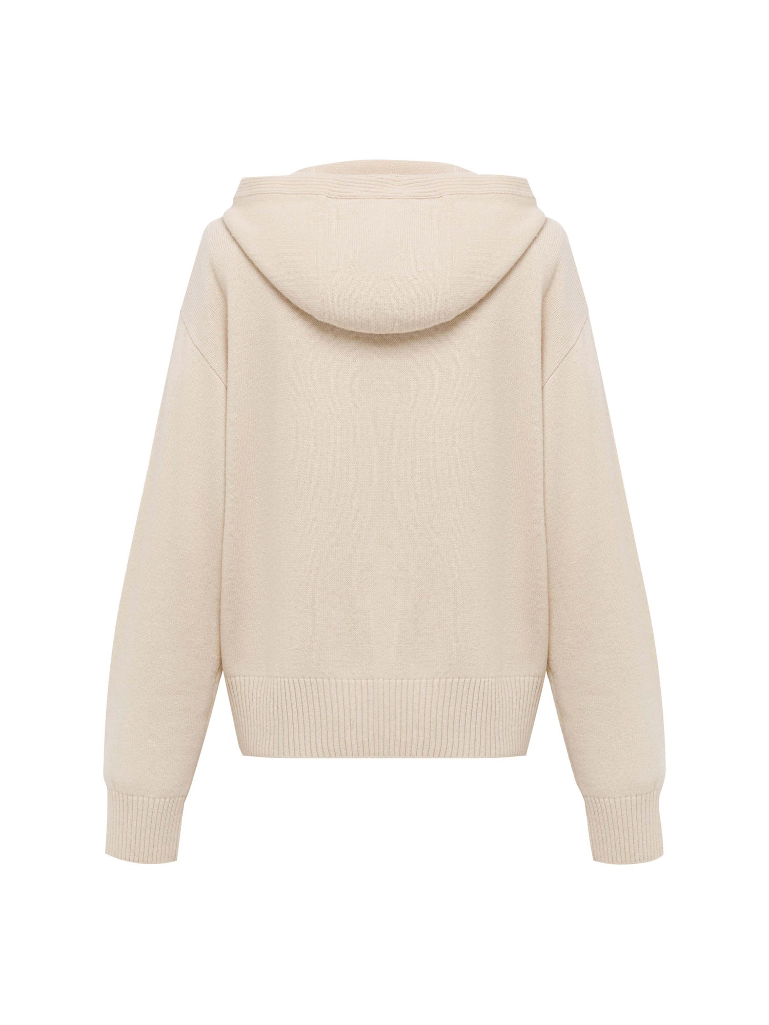 Yak Wool Knit Sweatshirt | Beige