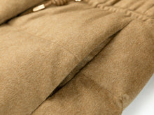 Cashmere Goose Down Jacket | Camel