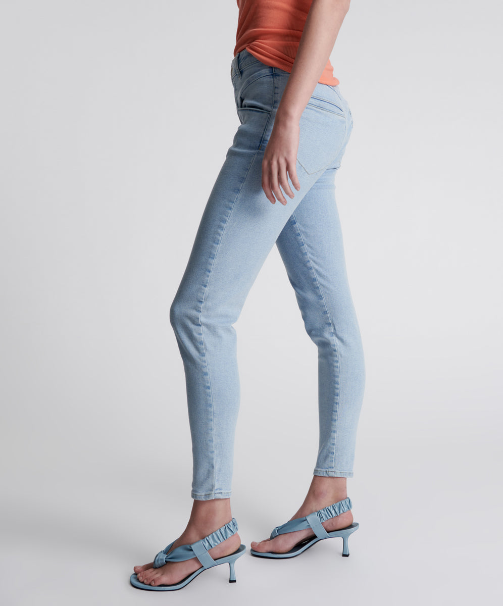 Preachers High Waist Skinny Stretch Denim Jeans | Best Blue