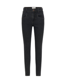 Preachers Low Waist Stretch Skinny Denim Jeans | Worn Black