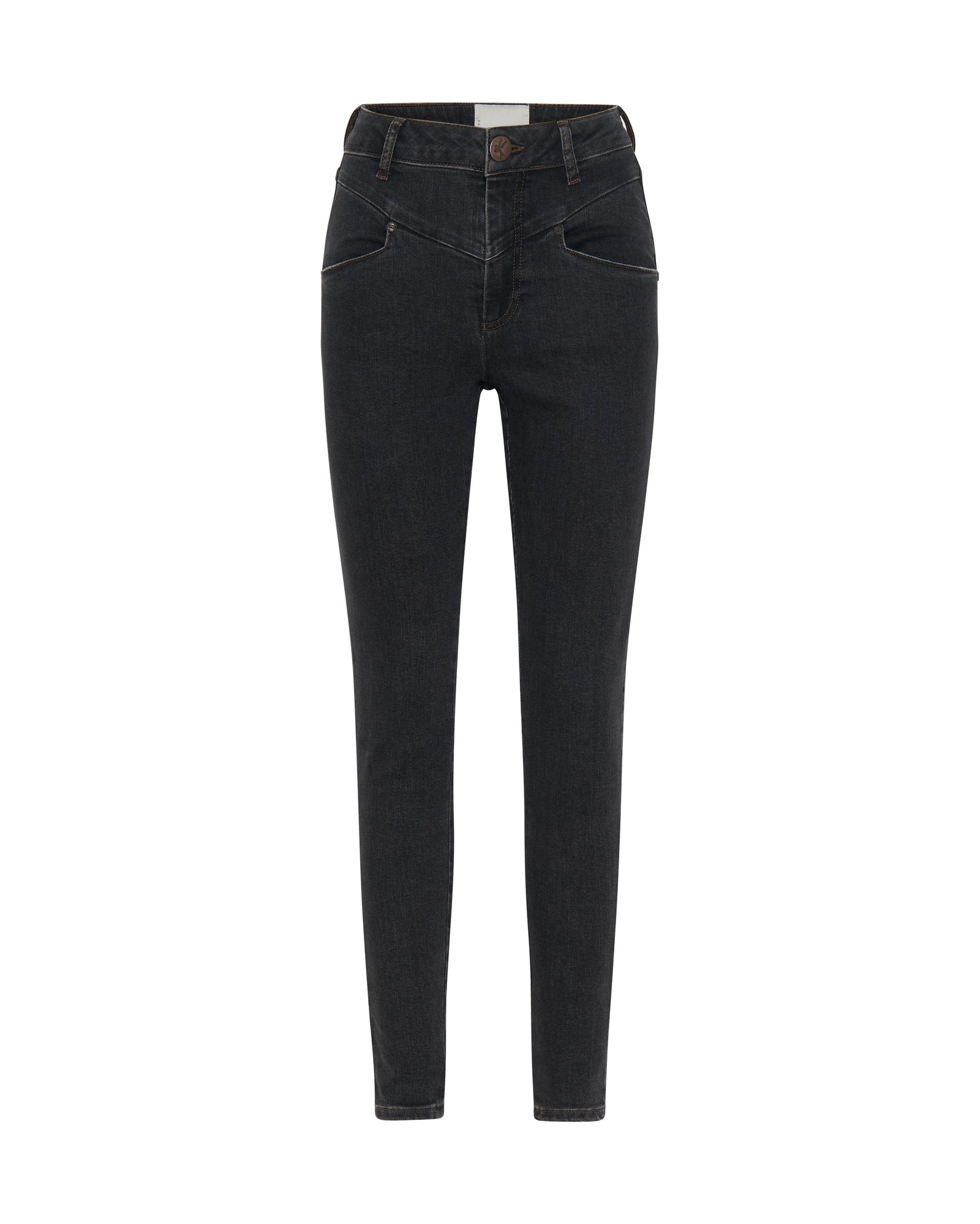 Preachers Low Waist Stretch Skinny Denim Jeans | Worn Black