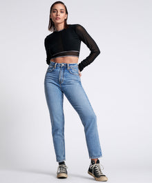 Legends High Waist Mom Fit Denim Jeans | Berlin Blue