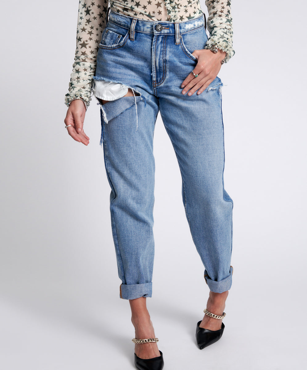 1982S High Waist Balloon Denim Jeans | Berlin Blue