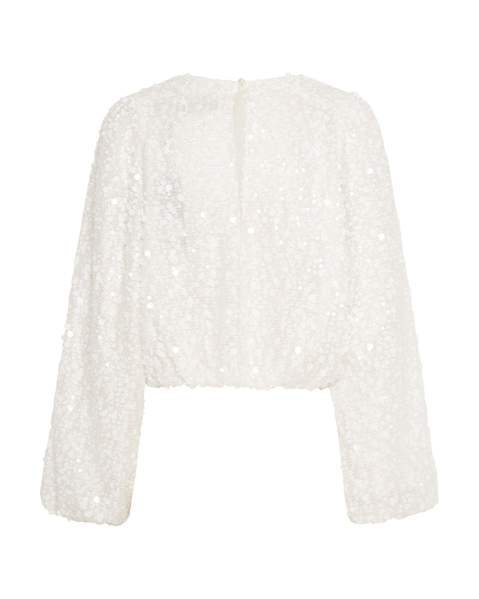 Up All Night Bubble Top | White