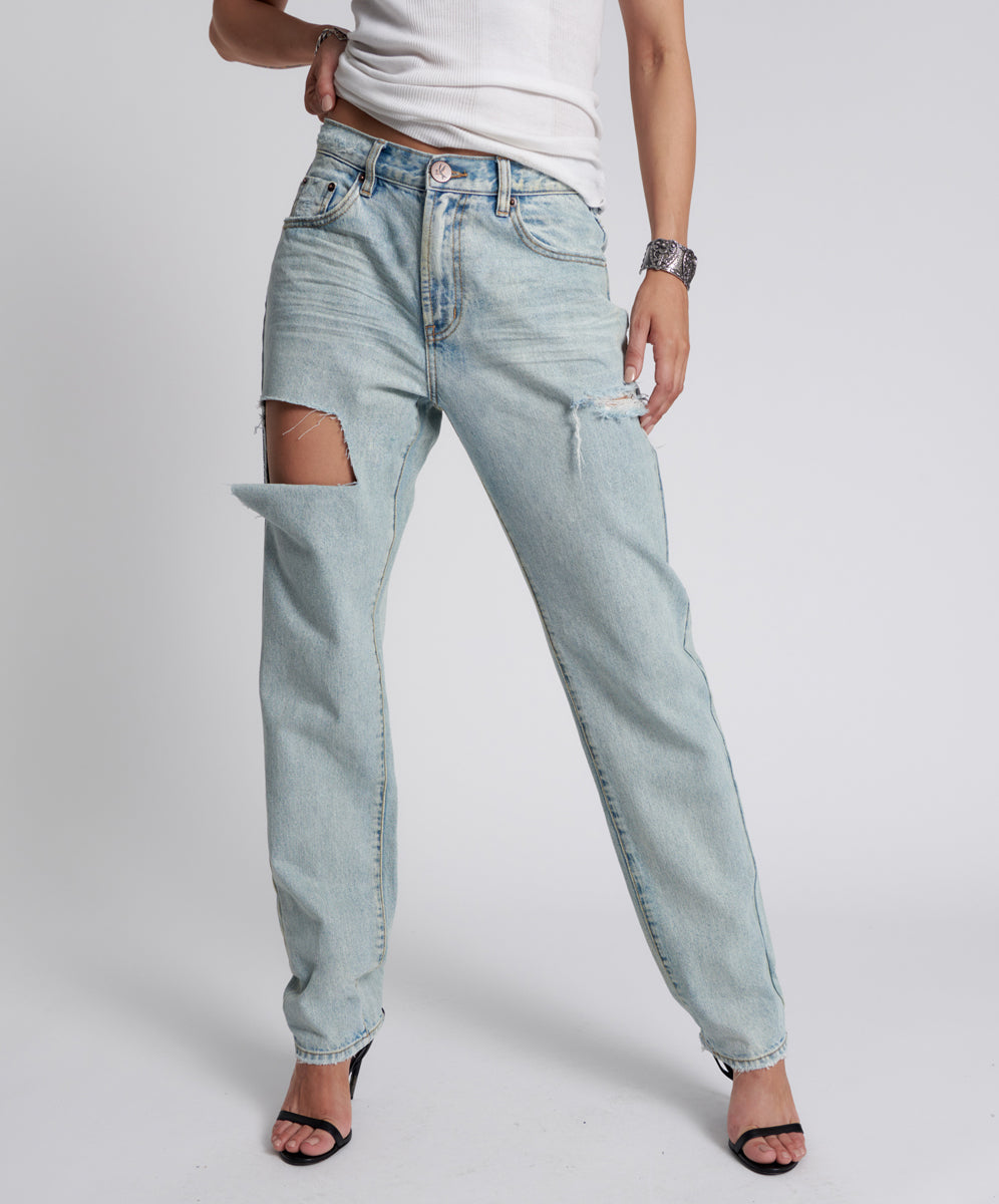 1982S High Waist Balloon Denim Jeans | Kansas Blue