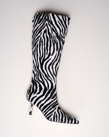 Petra Calf Boot | Zebra