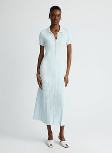 Penelope Dress | Glacier W/ Silence Trim