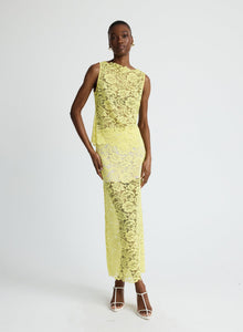 Luella Top | Yellow Lace