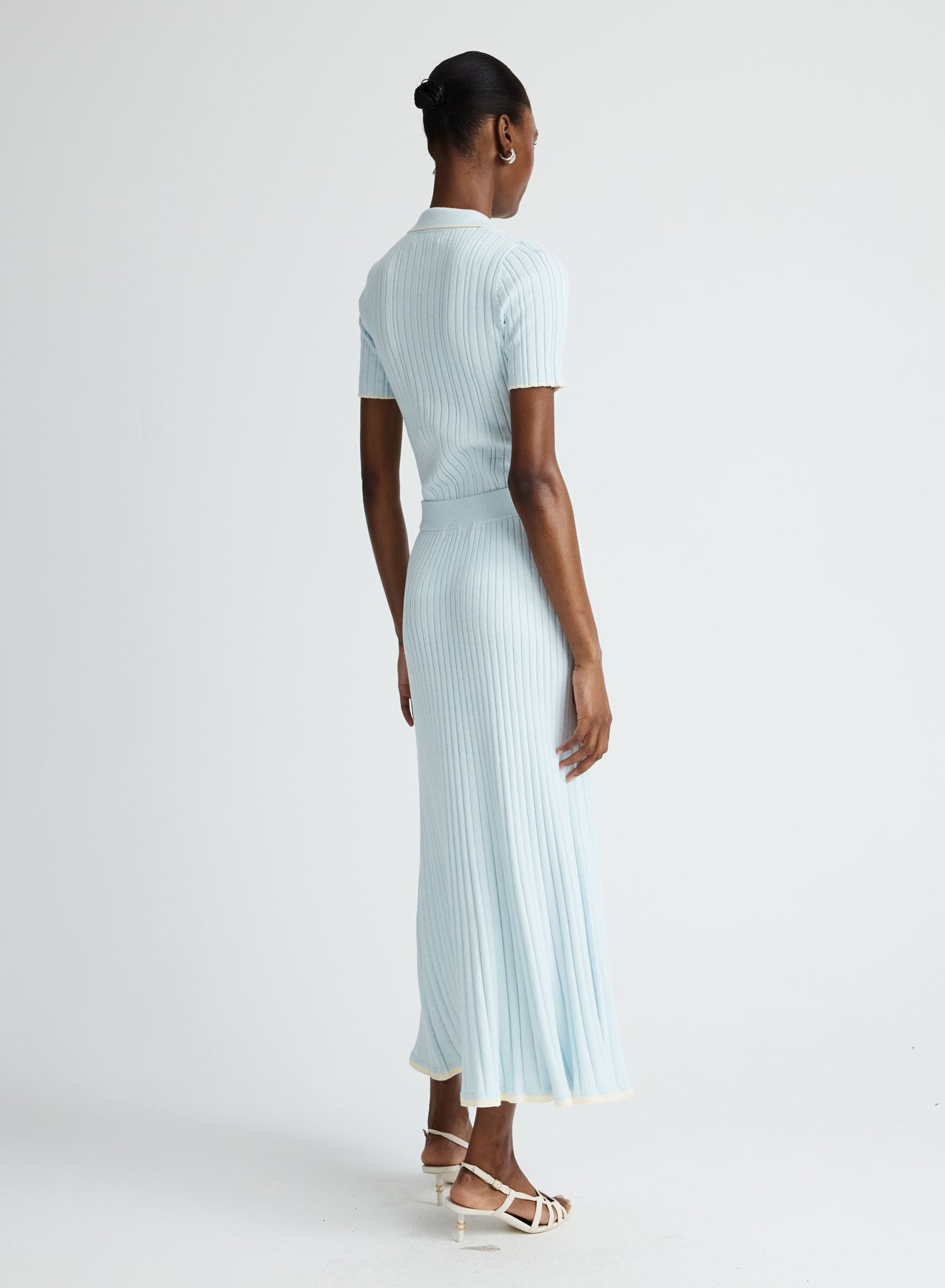 Felicia Skirt | Glacier W/ Silence Trim