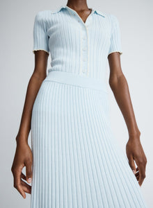 Felicia Skirt | Glacier W/ Silence Trim