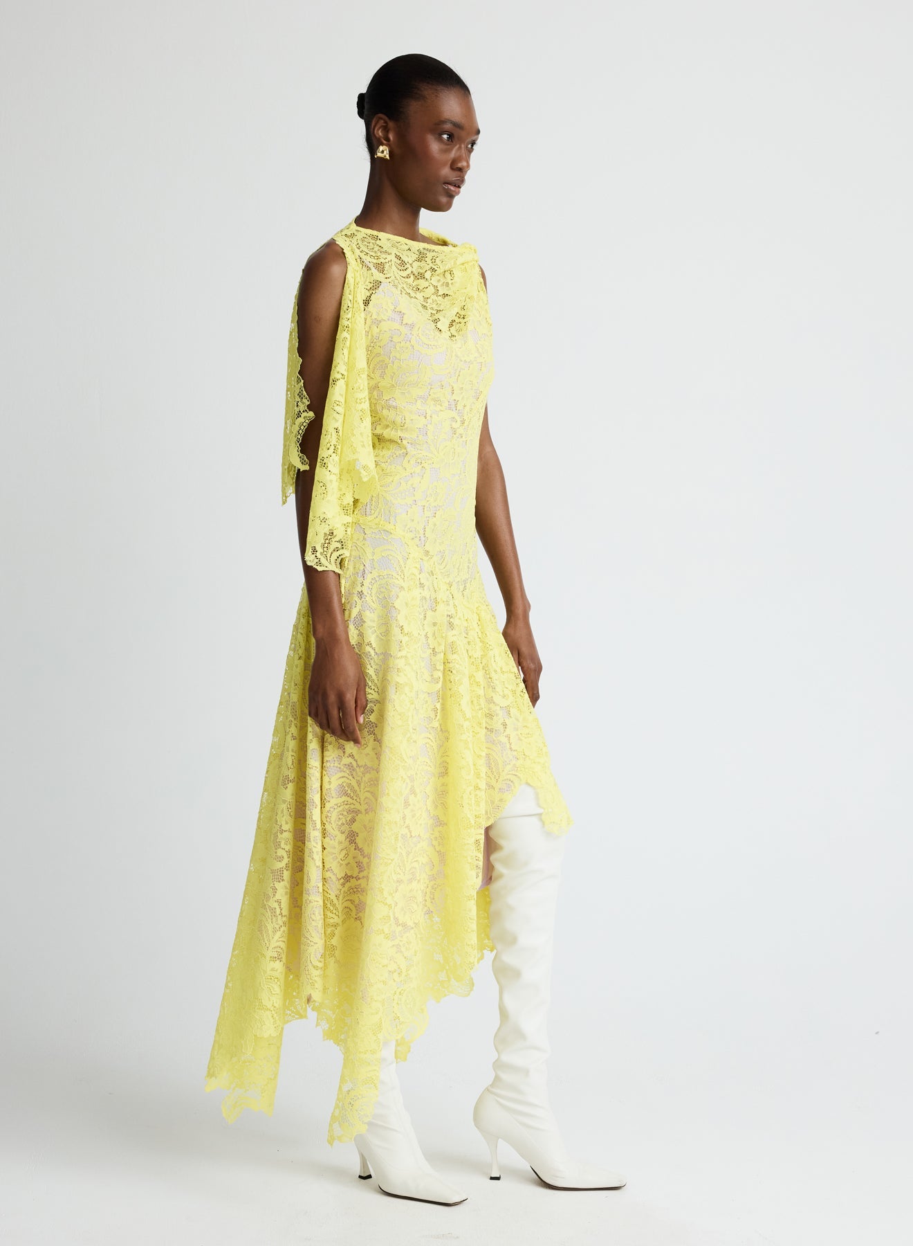 Lydia Dress | Yellow Lace