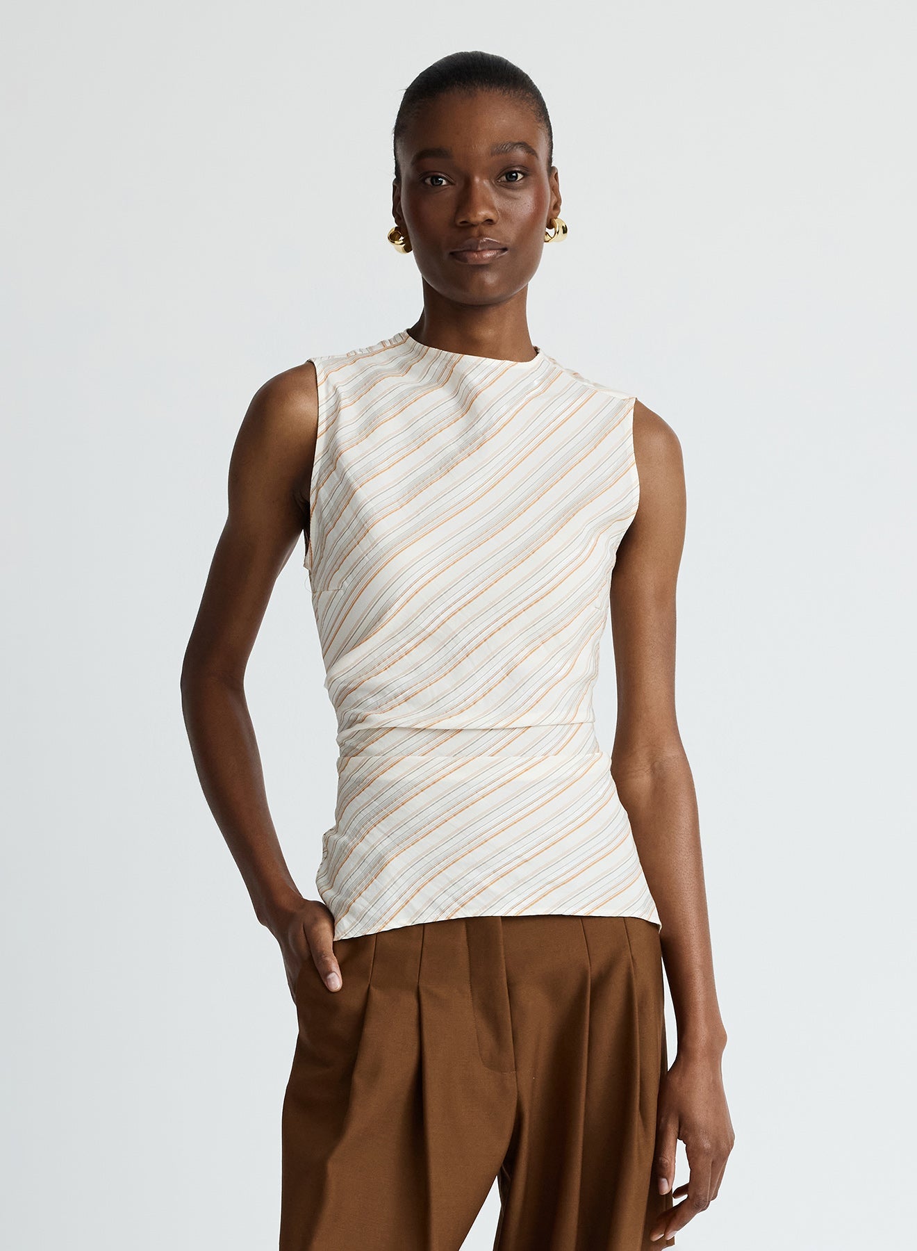 Krysta Top | Russet Stripe