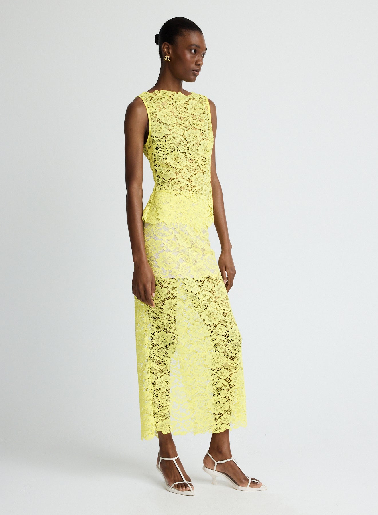 Luella Top | Yellow Lace