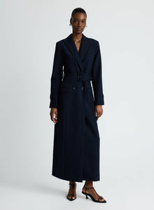 Fallon Coat | Chalkstripe