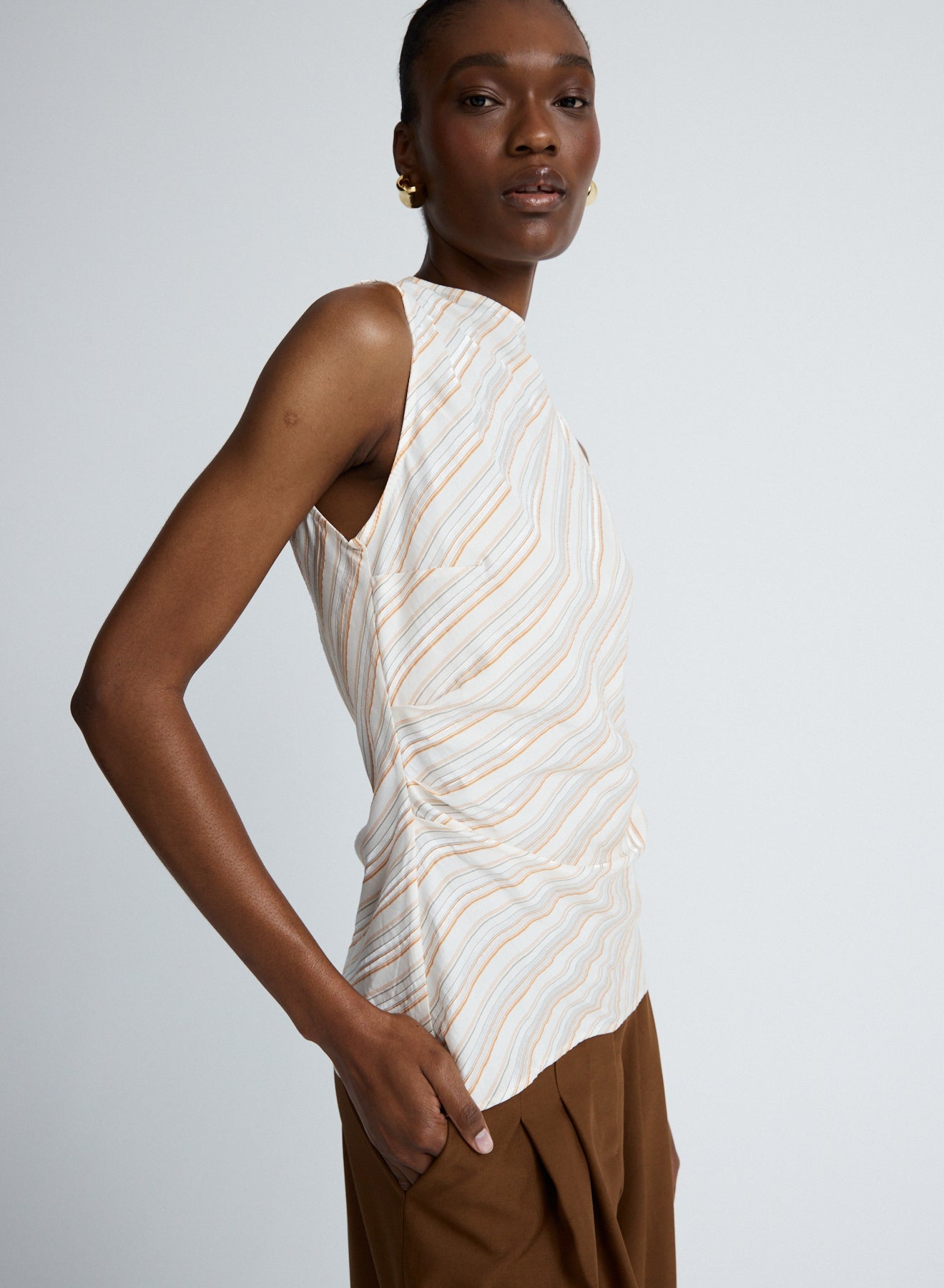 Krysta Top | Russet Stripe