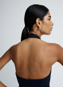 Pia Dress | Chalkstripe