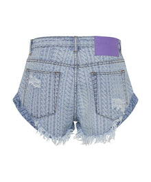 Bandits Low Waist Denim Shorts | Archived Logo Light Blue