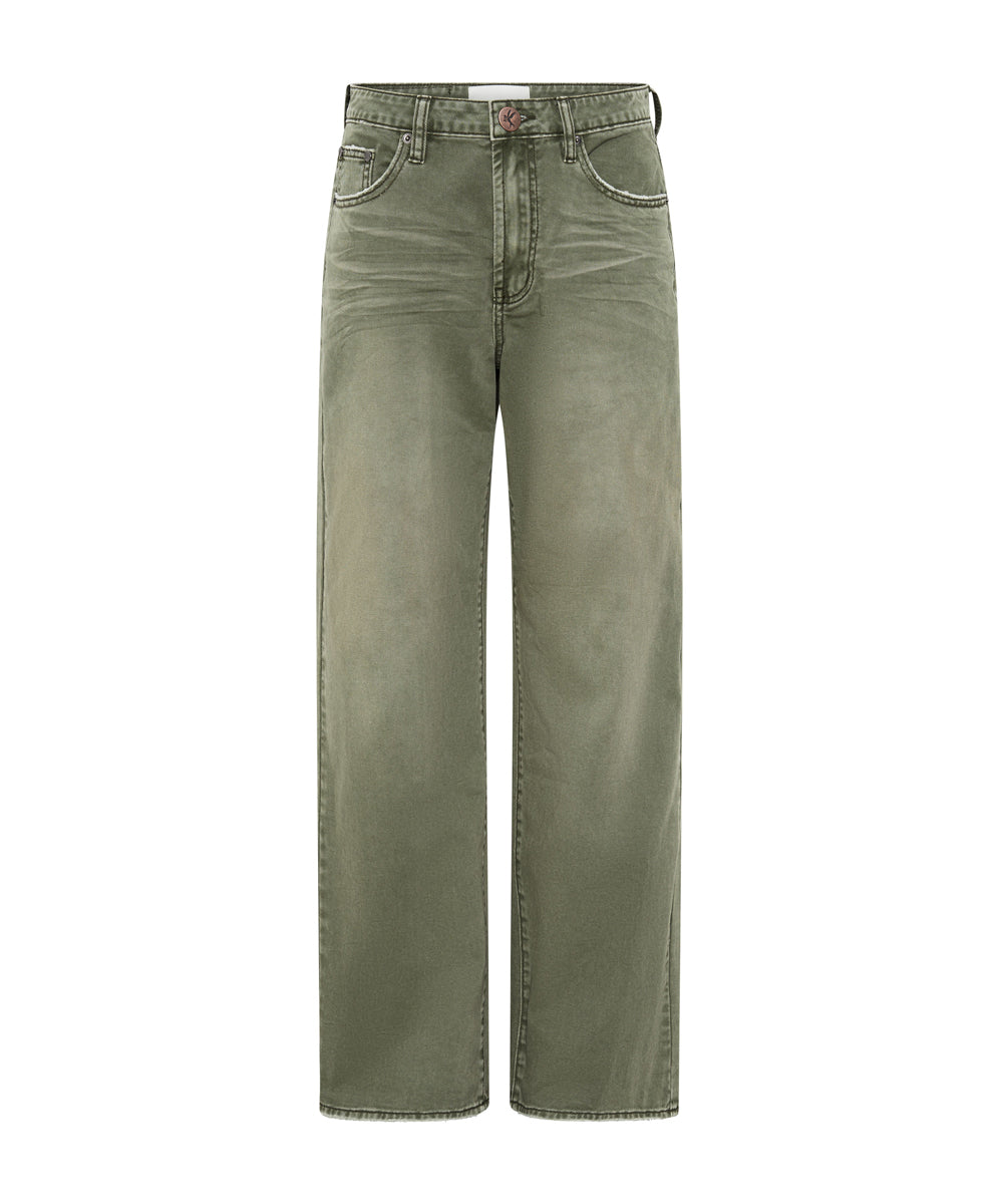 Jackson Mid Waist Wide Leg Denim Jeans | St Khaki